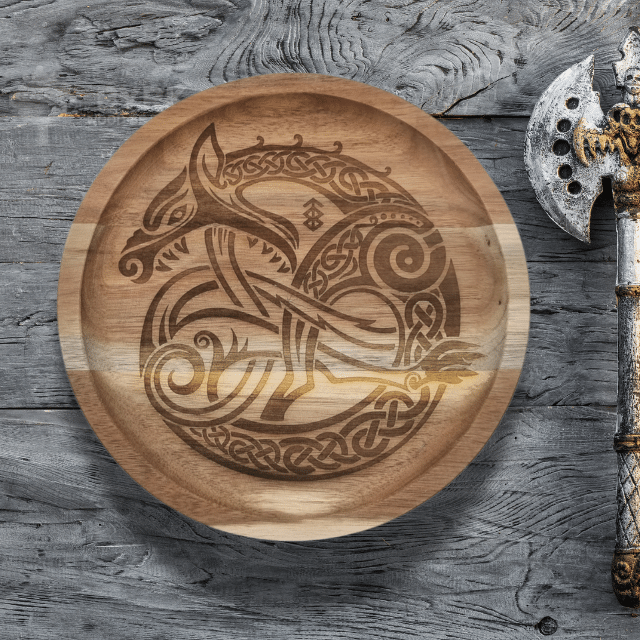 Viking tallerken fenris ulv