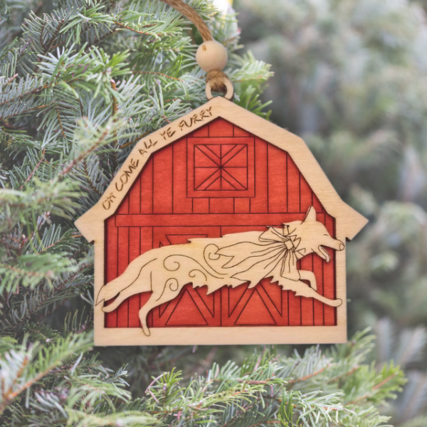 gårdsdyr ornament hund