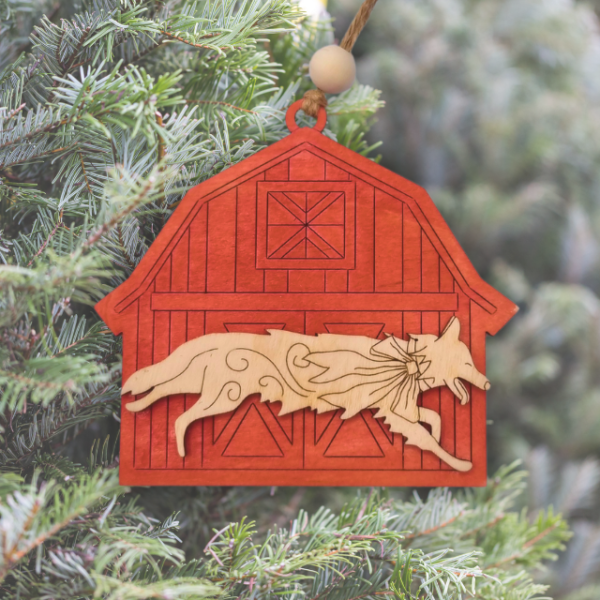 gårdsdyr ornament hund