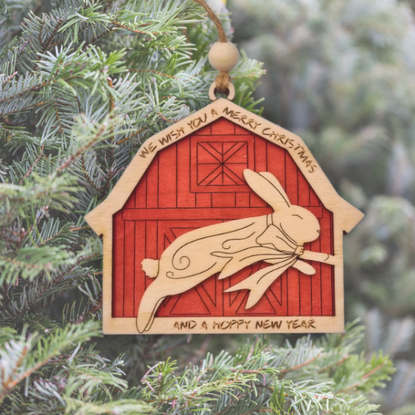 gårdsdyr ornament kanin