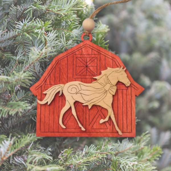 gårdsdyr ornament hest